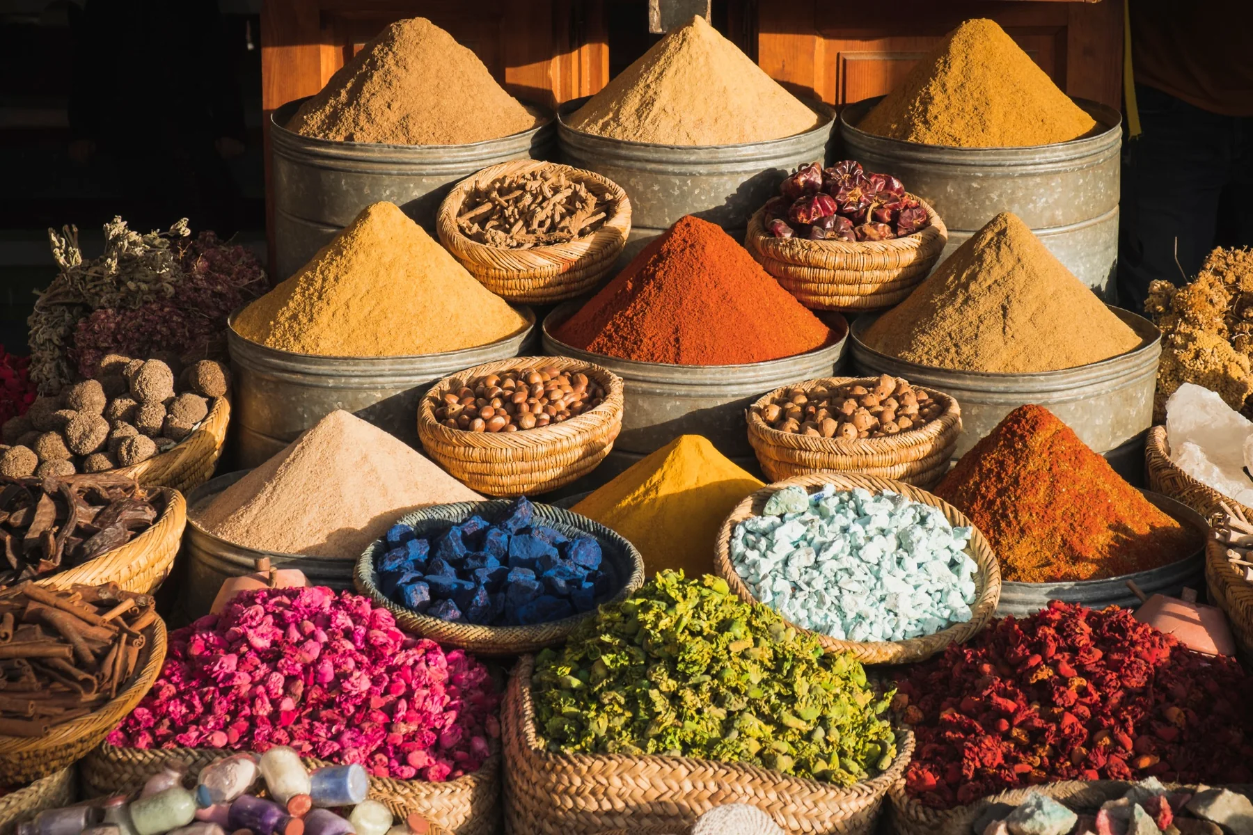 Colores de un mercado marroquí