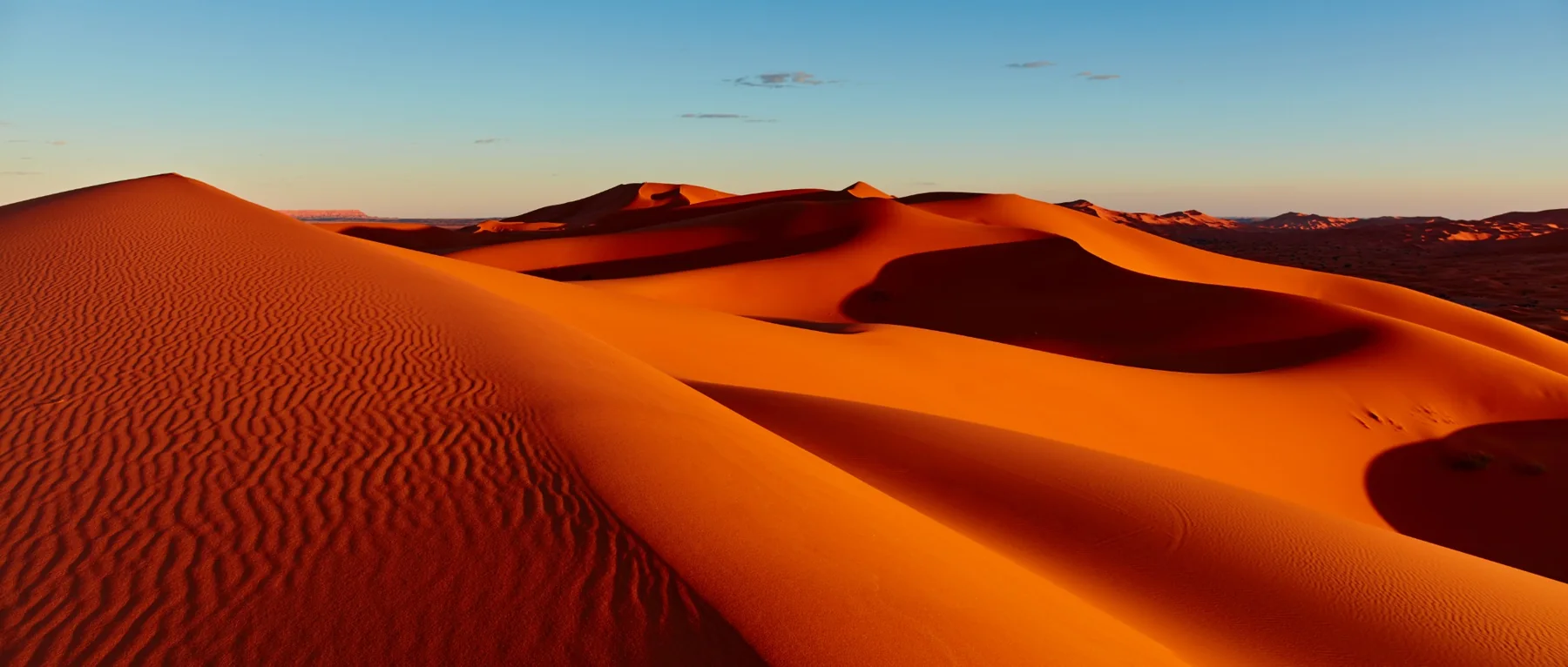 Dunas del Sahara; imagen orientativa, no atribuida a Erg Chebbi